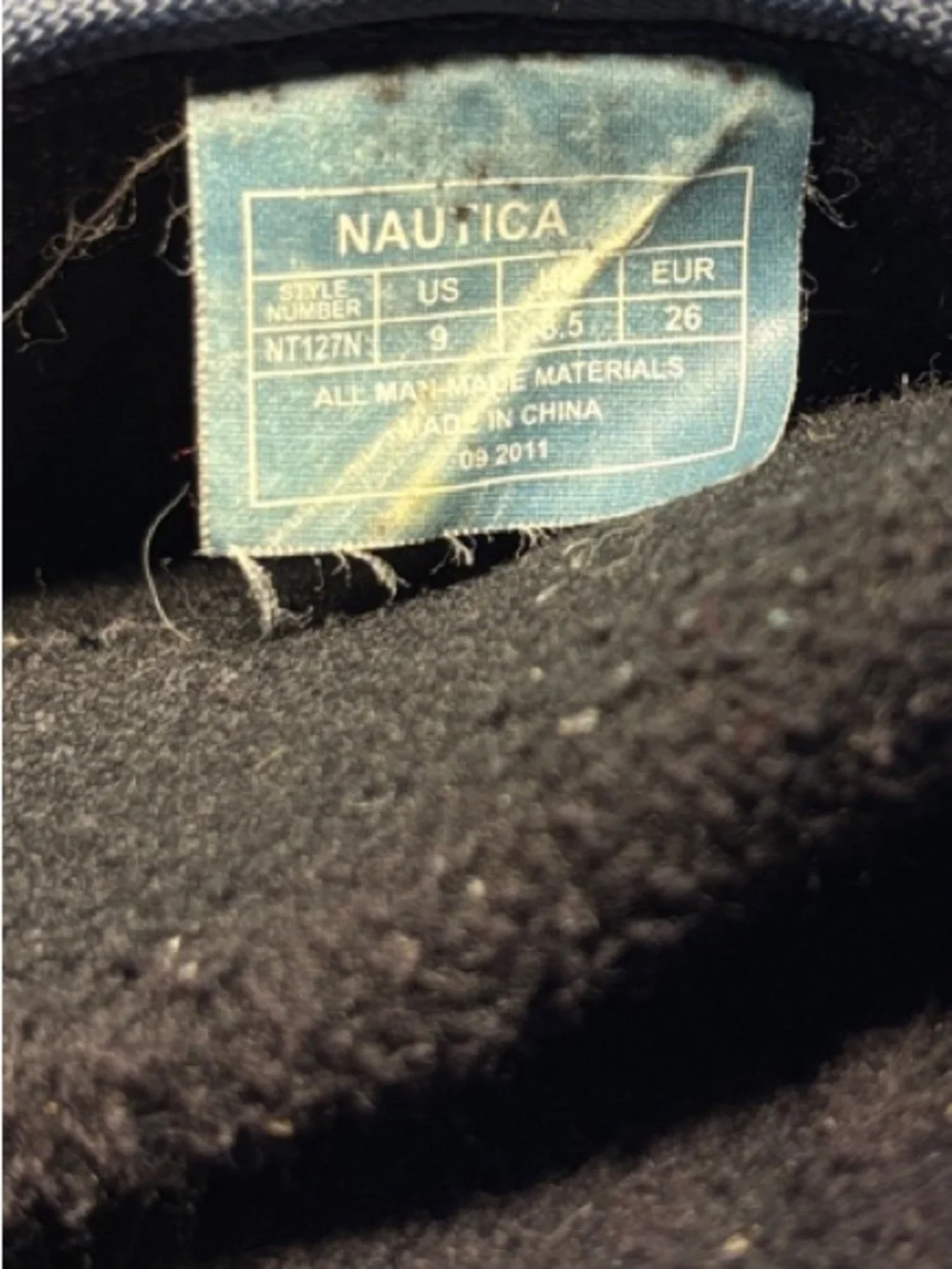 Nautica Navy Quilted Kids Winter Boots